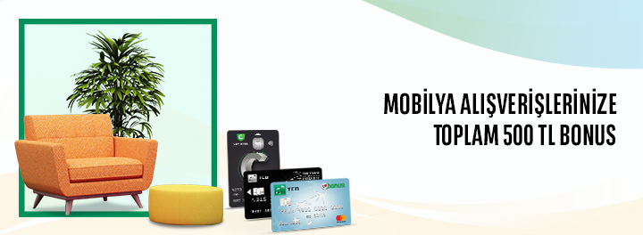 TEB Mobilya Alışverişine 500 TL Bonus!