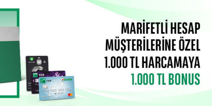TL Marifetli Hesapla 1.000 TL Bonus!